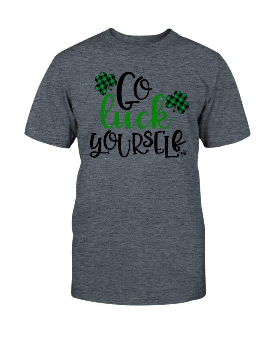 Shirts Dark Heather / S Winey Bitches Co "Go Luck Yourself" Ultra Cotton T-Shirt WineyBitchesCo