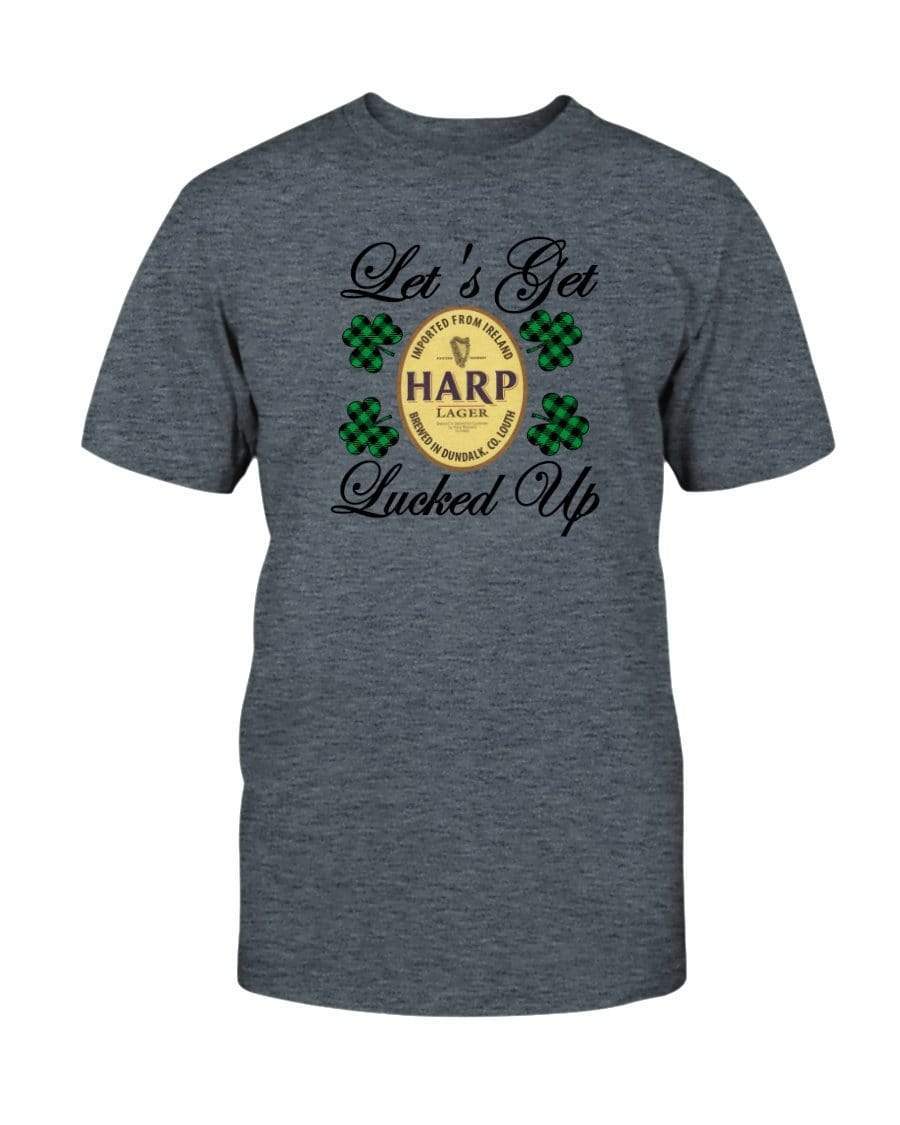 Shirts Dark Heather / S Winey Bitches Co "Let's Get Lucked Up" Harp Ultra Cotton T-Shirt WineyBitchesCo