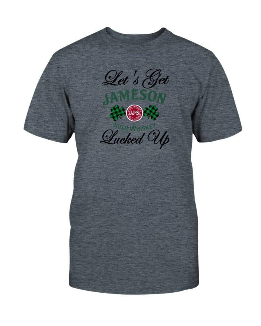 Shirts Dark Heather / S Winey Bitches Co "Let's Get Lucked Up" Jameson Ultra Cotton T-Shirt WineyBitchesCo