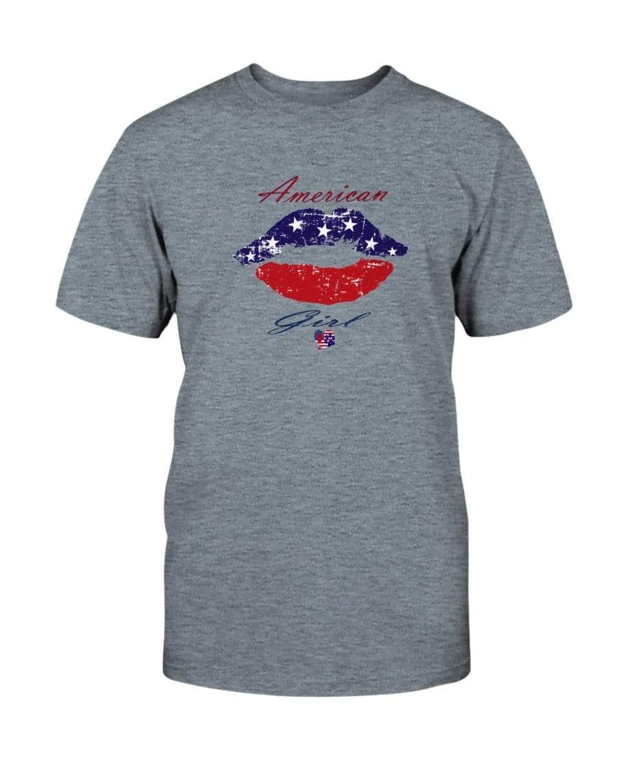 Shirts Heather Indigo / S Winey Bitches Co "American Girl" Ultra Cotton T-Shirt WineyBitchesCo