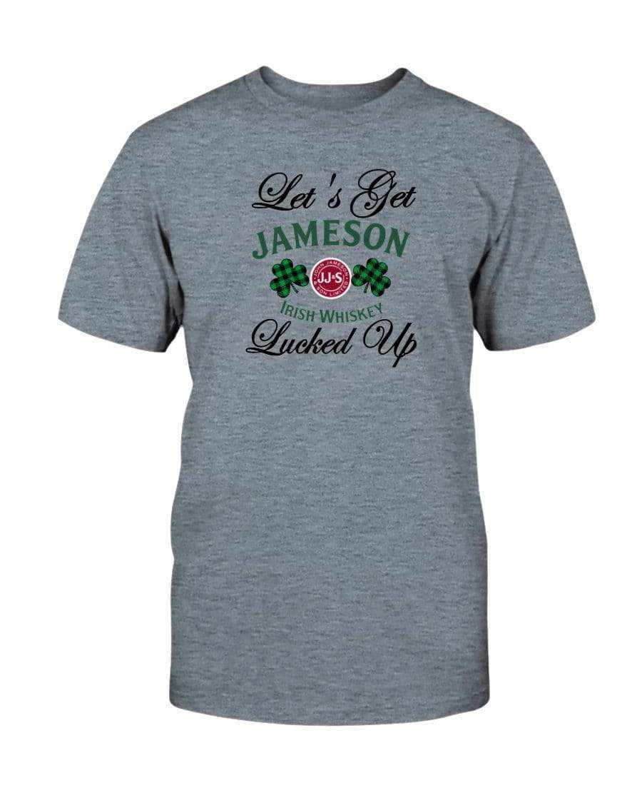 Shirts Heather Indigo / S Winey Bitches Co "Let's Get Lucked Up" Jameson Ultra Cotton T-Shirt WineyBitchesCo