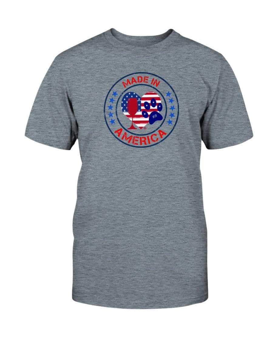 Shirts Heather Indigo / S Winey Bitches Co "Made In America" Ultra Cotton T-Shirt WineyBitchesCo
