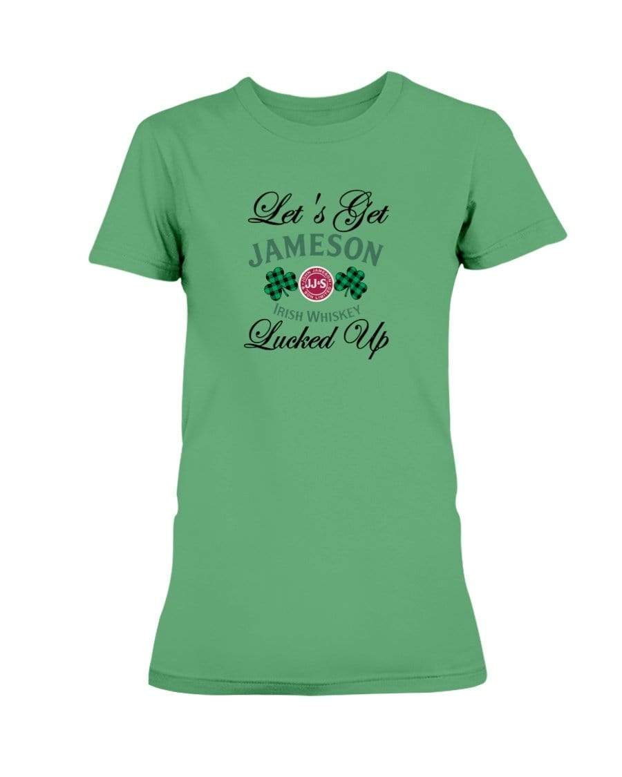 Shirts Irish Green / S Winey Bitches Co "Let's Get Lucked Up" Jameson Ladies Missy T-Shirt WineyBitchesCo