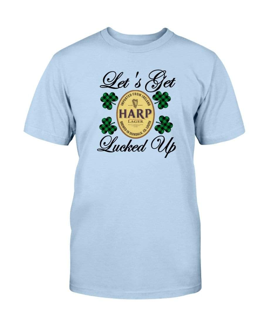Shirts Light Blue / S Winey Bitches Co "Let's Get Lucked Up" Harp Ultra Cotton T-Shirt WineyBitchesCo