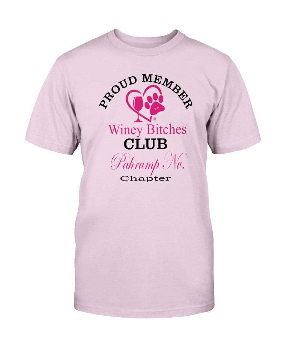 Shirts Light Pink / S Winey Bitches Club- Proud Member-Pahrump Nv Chapter - Ultra Cotton T-Shirt WineyBitchesCo