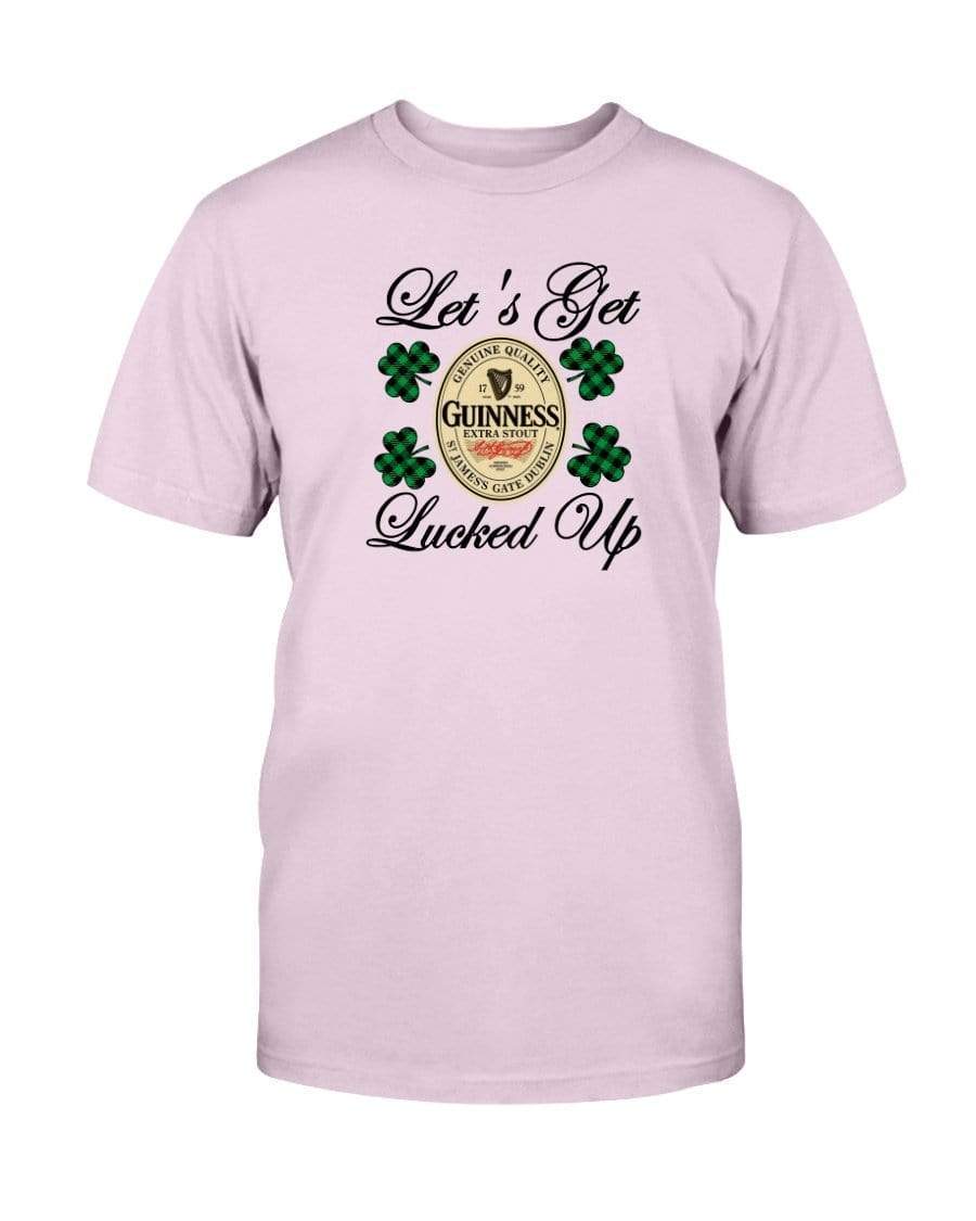 Shirts Light Pink / S Winey Bitches Co "Let's Get Lucked Up" Guinness Ultra Cotton T-Shirt WineyBitchesCo