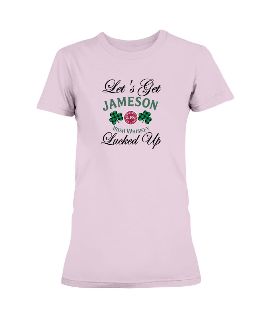 Shirts Light Pink / S Winey Bitches Co "Let's Get Lucked Up" Jameson Ladies Missy T-Shirt WineyBitchesCo