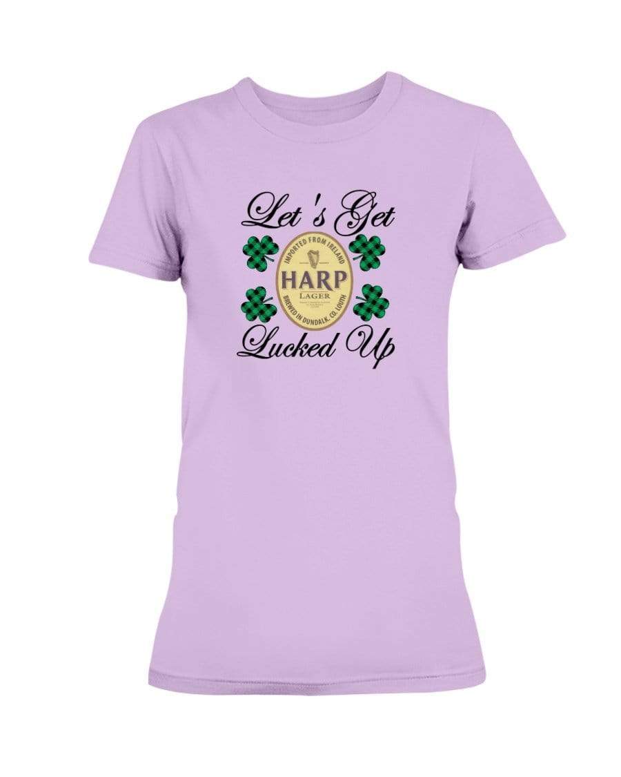 Shirts Lilac / S Winey Bitches Co "Let's Get Lucked Up" Harp Ladies Missy T-Shirt WineyBitchesCo