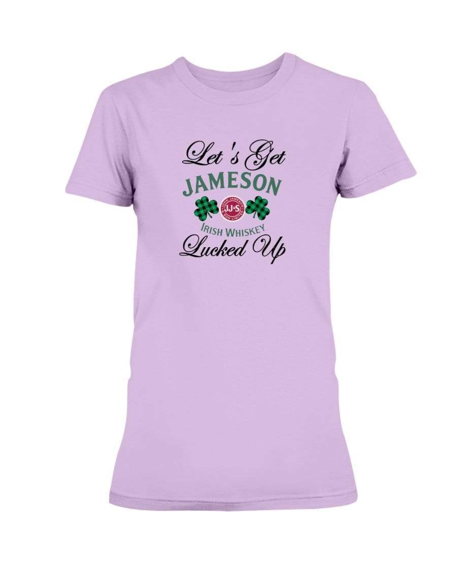 Shirts Lilac / S Winey Bitches Co "Let's Get Lucked Up" Jameson Ladies Missy T-Shirt WineyBitchesCo