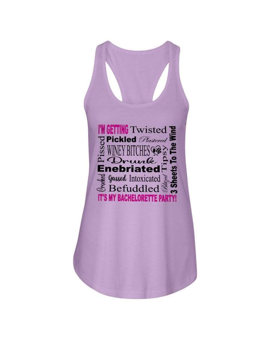 Shirts Lilac / XS Winey Bitches Co "I'm Getting...It's My Bachlorette Party"Ladies Racerback Tank WineyBitchesCo