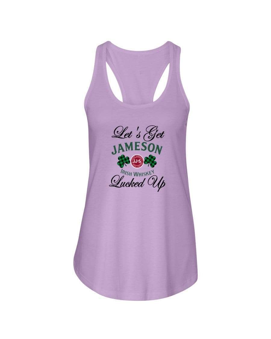 Shirts Lilac / XS Winey Bitches Co "Let's Get Lucked Up" Jameson Ladies Racerback Tank Top* WineyBitchesCo