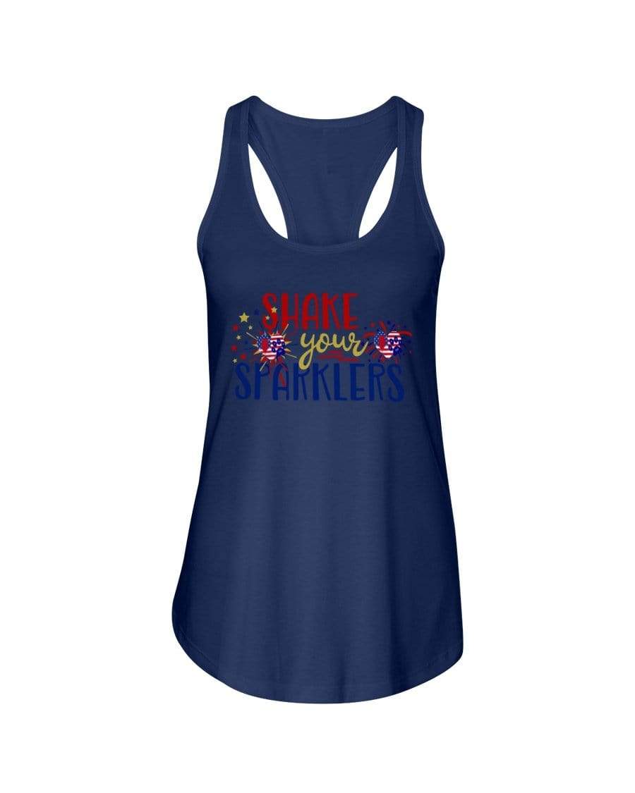 Shirts Midnight Navy / XS Winey Bitches Co "Shake your Sparklers" Ladies Racerback Tank WineyBitchesCo