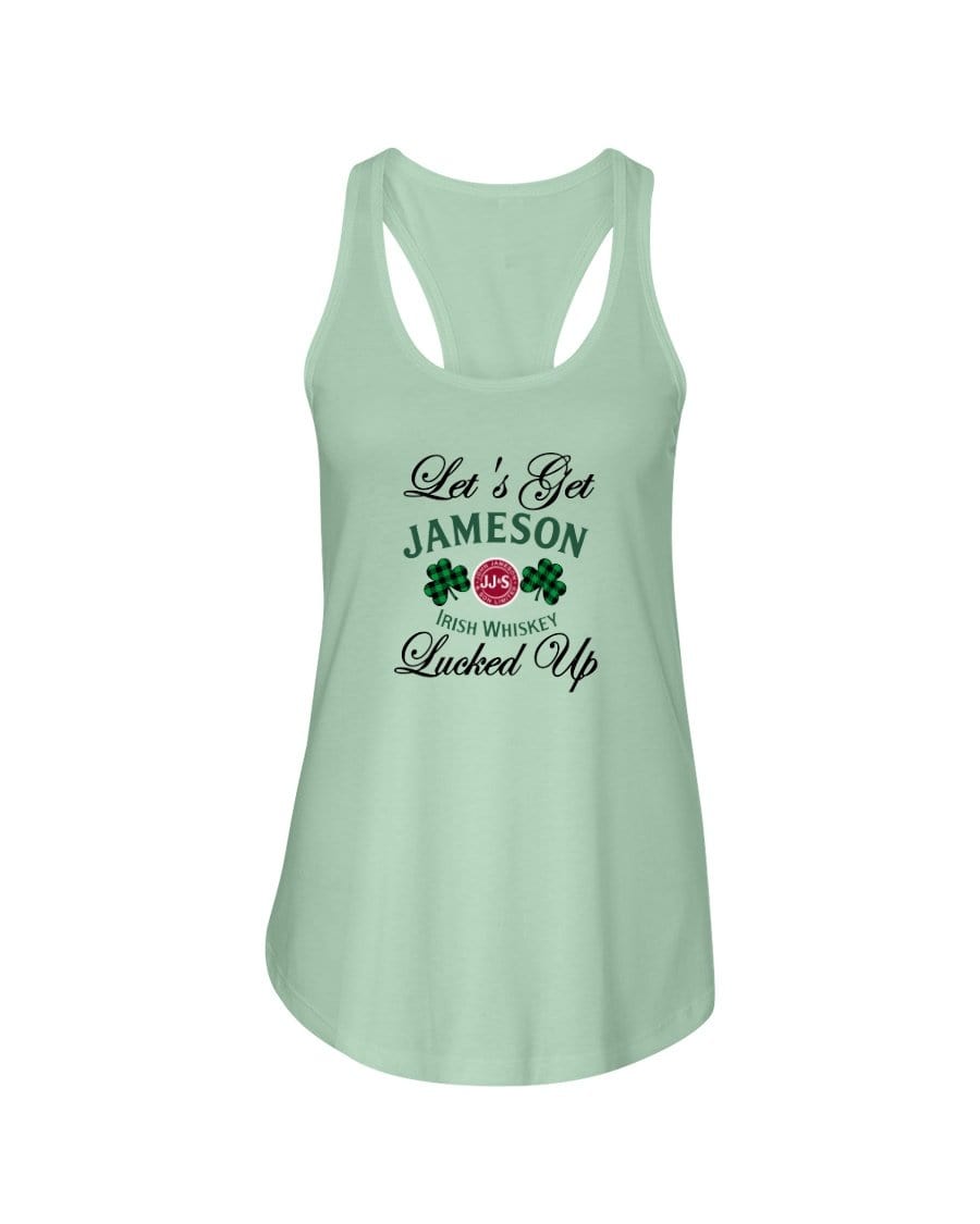 Shirts Mint / XS Winey Bitches Co "Let's Get Lucked Up" Jameson Ladies Racerback Tank Top* WineyBitchesCo
