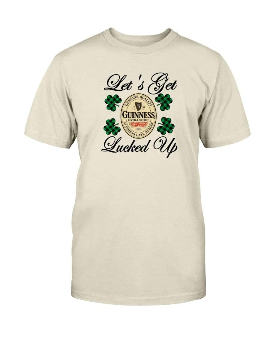 Shirts Natural / S Winey Bitches Co "Let's Get Lucked Up" Guinness Ultra Cotton T-Shirt WineyBitchesCo