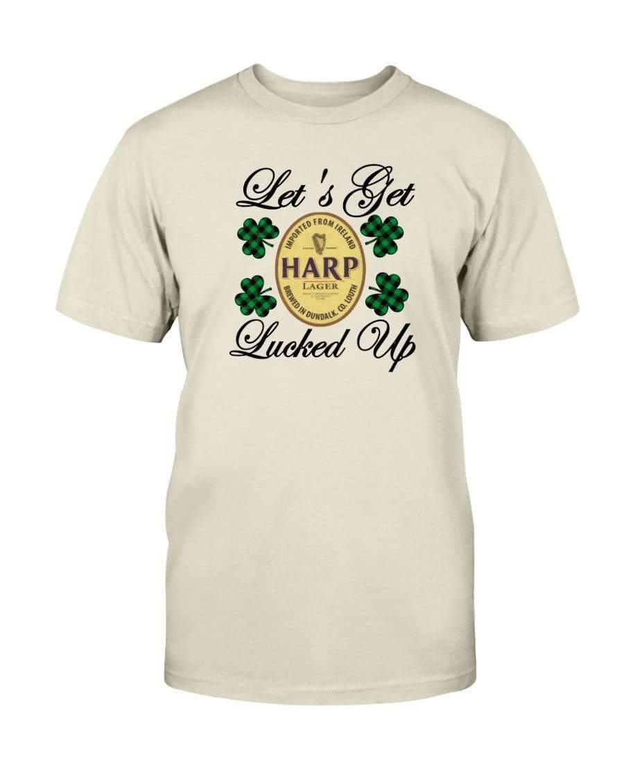 Shirts Natural / S Winey Bitches Co "Let's Get Lucked Up" Harp Ultra Cotton T-Shirt WineyBitchesCo