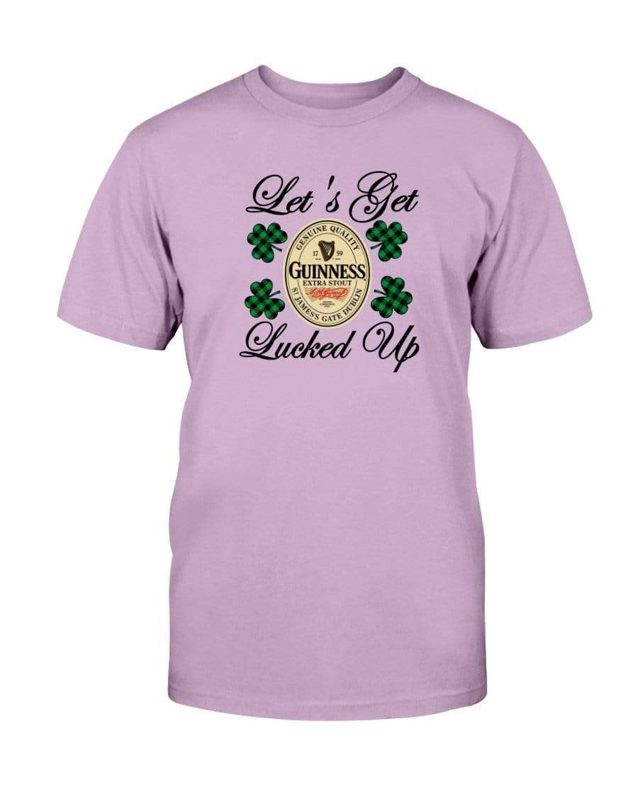 Shirts Orchid / S Winey Bitches Co "Let's Get Lucked Up" Guinness Ultra Cotton T-Shirt WineyBitchesCo