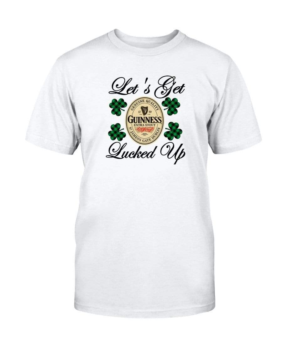 Shirts Prepared For Dye / S Winey Bitches Co "Let's Get Lucked Up" Guinness Ultra Cotton T-Shirt WineyBitchesCo