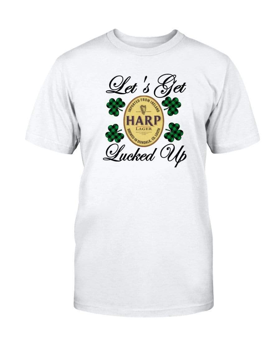 Shirts Prepared For Dye / S Winey Bitches Co "Let's Get Lucked Up" Harp Ultra Cotton T-Shirt WineyBitchesCo