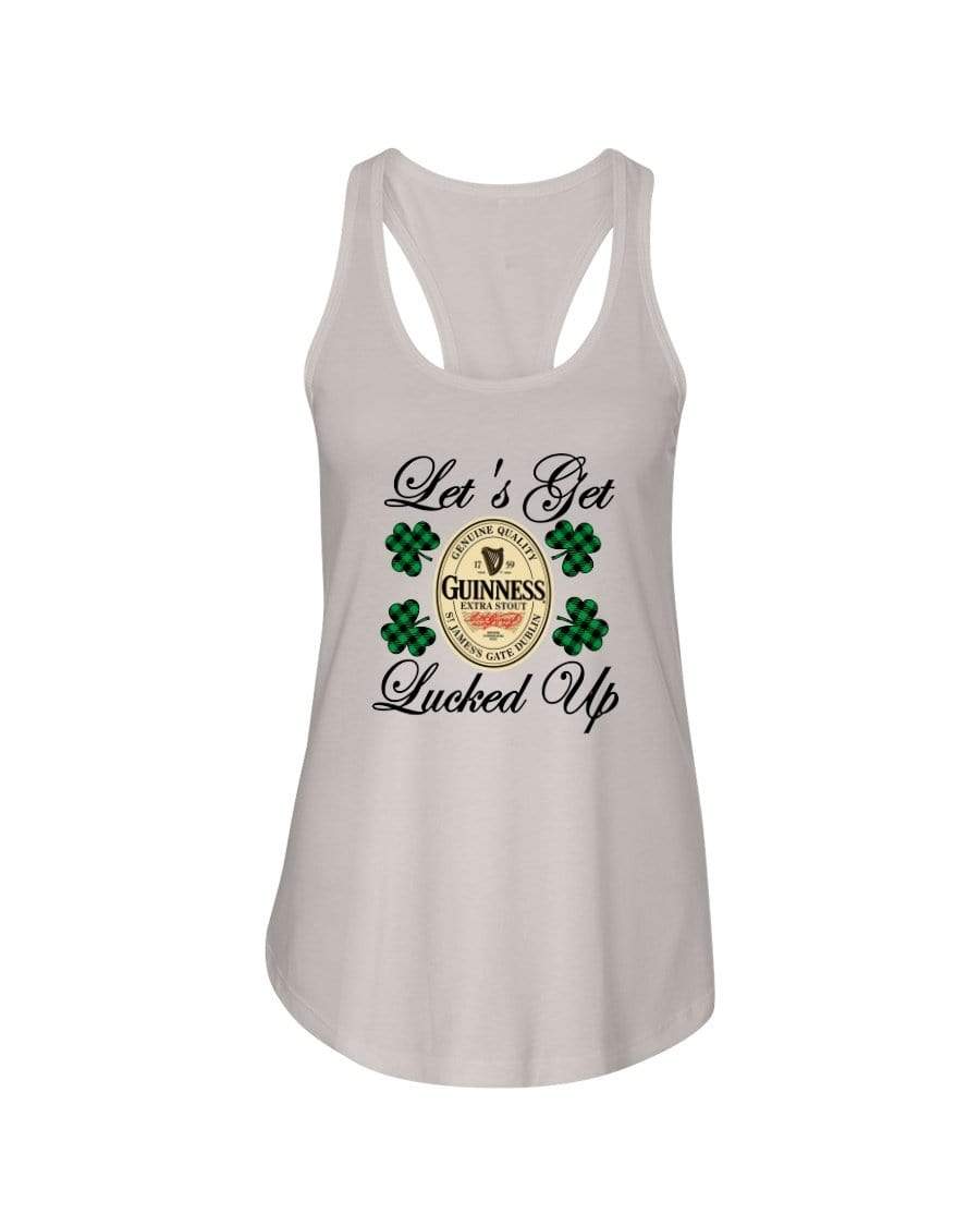 Shirts Silver / XS Winey Bitches Co "Let's Get Lucked Up" Guinness Ladies Racerback Tank Top* WineyBitchesCo
