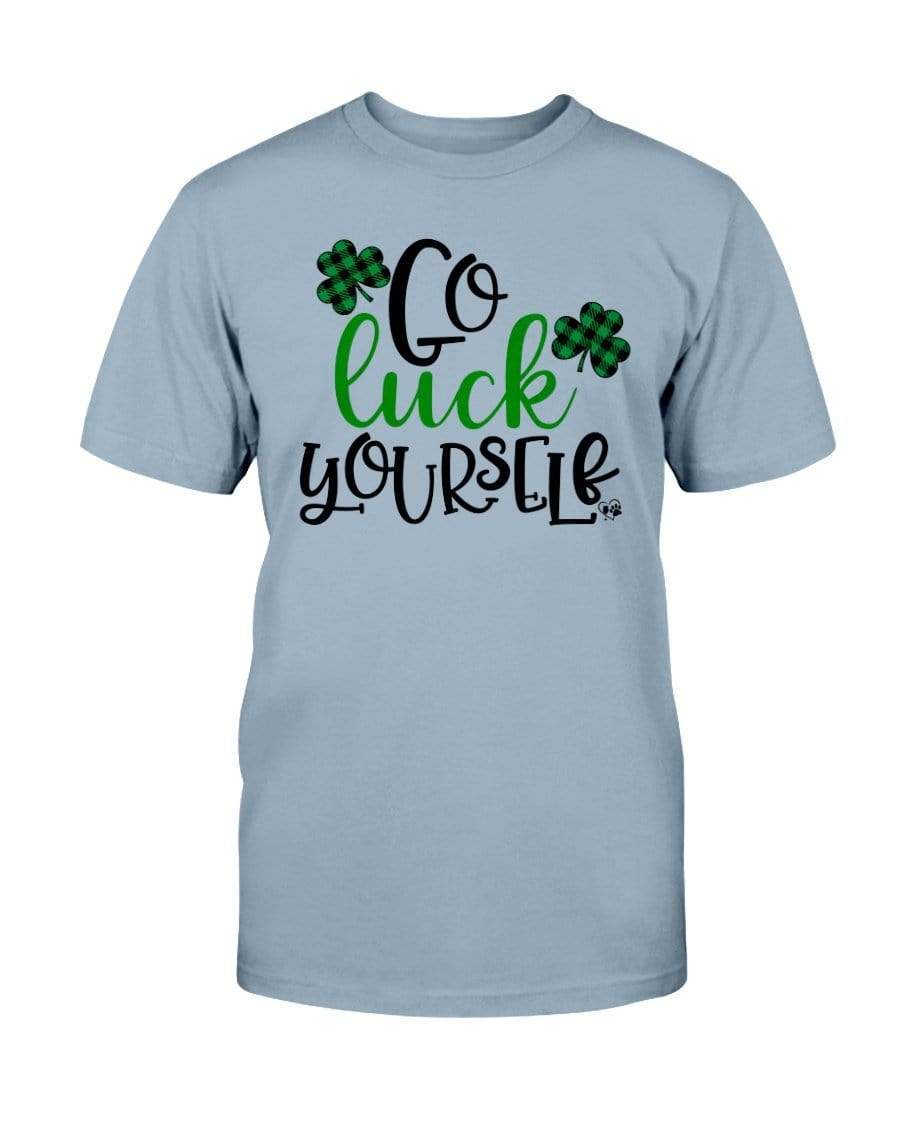Shirts Stone Blue / S Winey Bitches Co "Go Luck Yourself" Ultra Cotton T-Shirt WineyBitchesCo