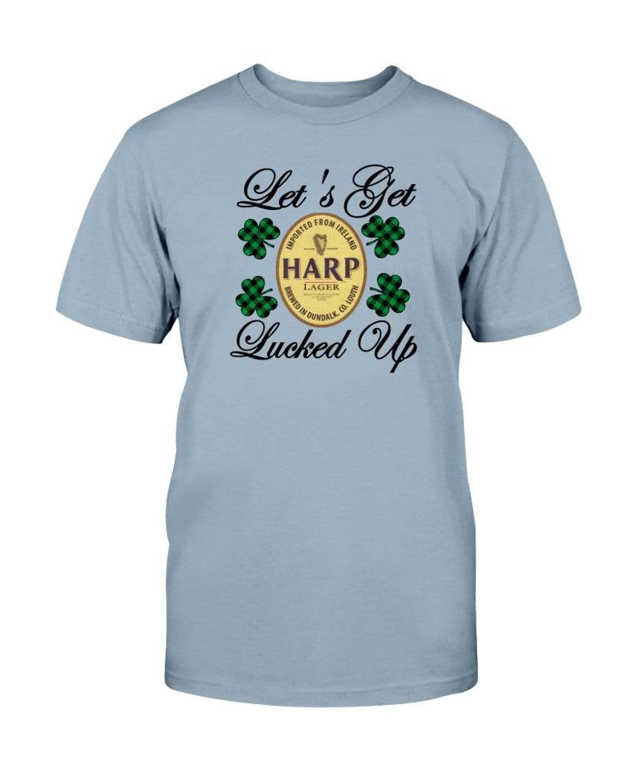 Shirts Stone Blue / S Winey Bitches Co "Let's Get Lucked Up" Harp Ultra Cotton T-Shirt WineyBitchesCo