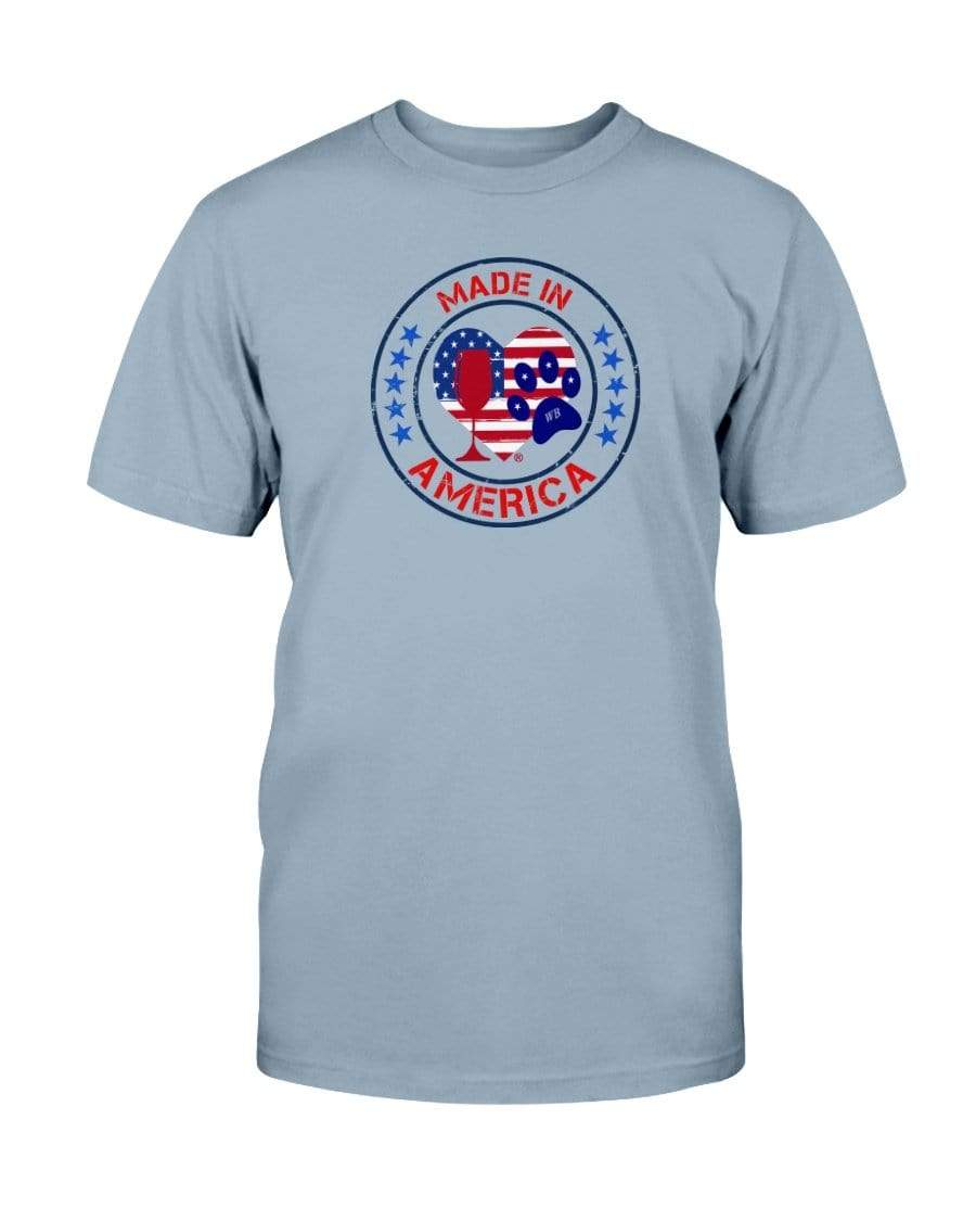 Shirts Stone Blue / S Winey Bitches Co "Made In America" Ultra Cotton T-Shirt WineyBitchesCo