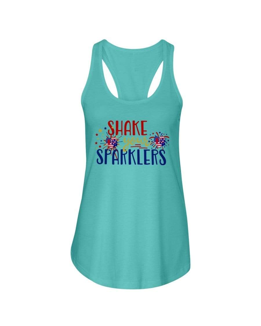 Shirts Tahiti Blue / XS Winey Bitches Co "Shake your Sparklers" Ladies Racerback Tank WineyBitchesCo