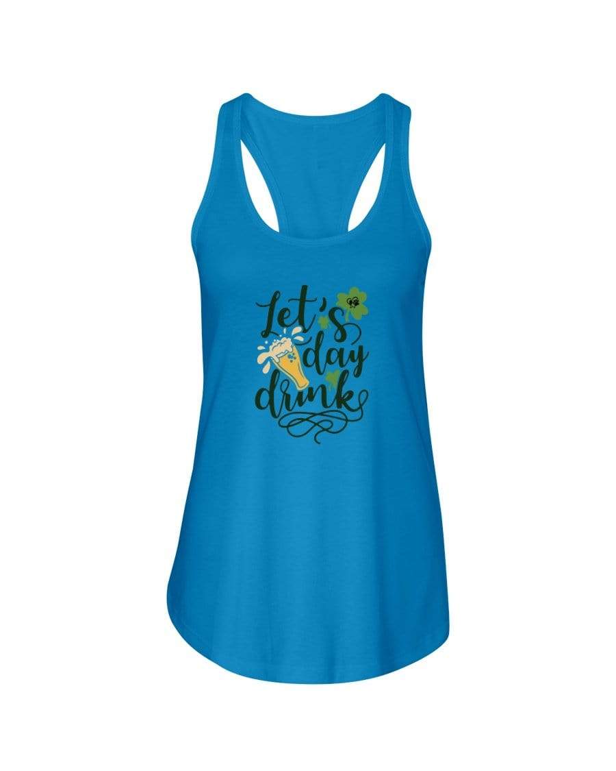 Shirts Turquoise / XS Winey Bitches Co "Let's Day Drink" Ladies Racerback Tank Top* WineyBitchesCo