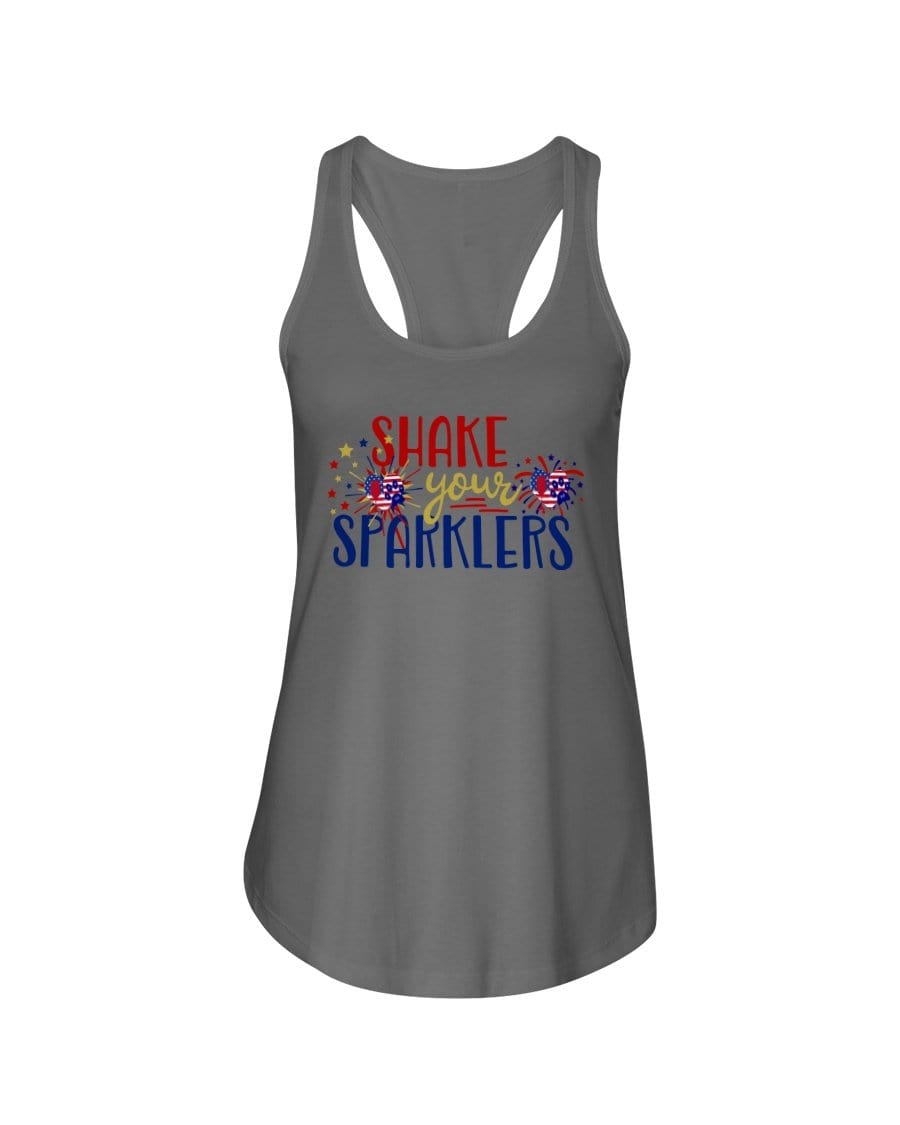 Shirts Warm Gray / XS Winey Bitches Co "Shake your Sparklers" Ladies Racerback Tank WineyBitchesCo