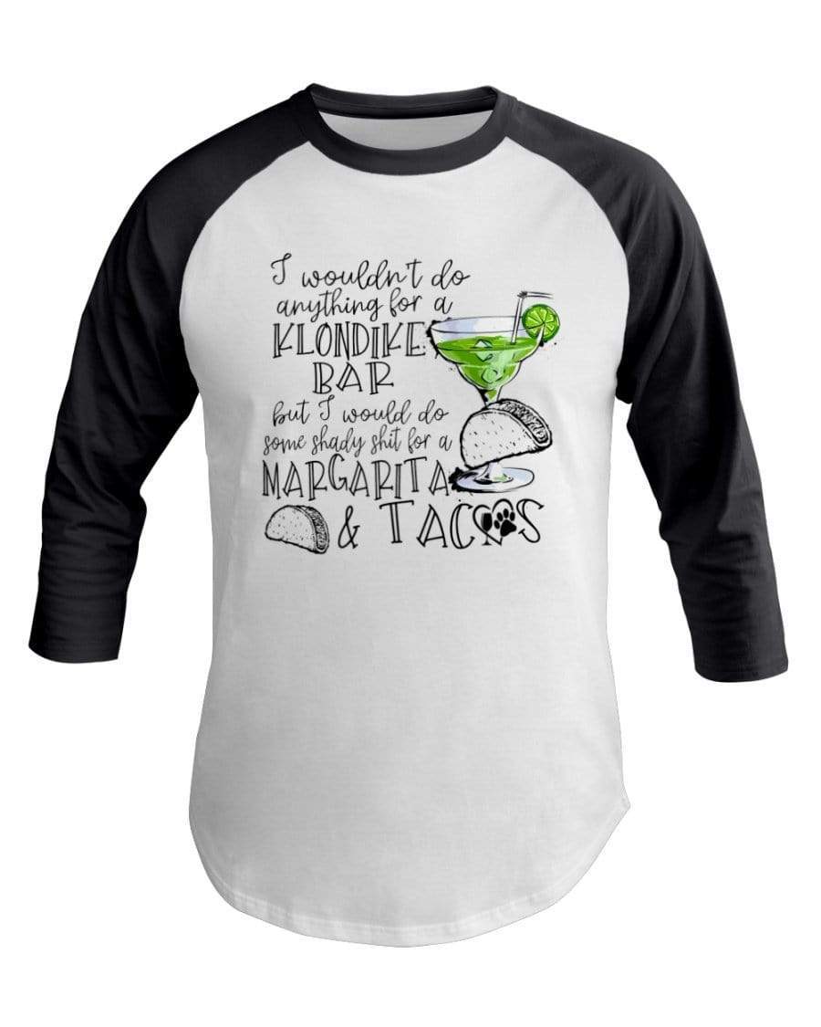 Shirts White/Asphalt / XS Winey Bitches Co Margaritas and Tacos 3/4 Sleeve Raglan Shirt WineyBitchesCo