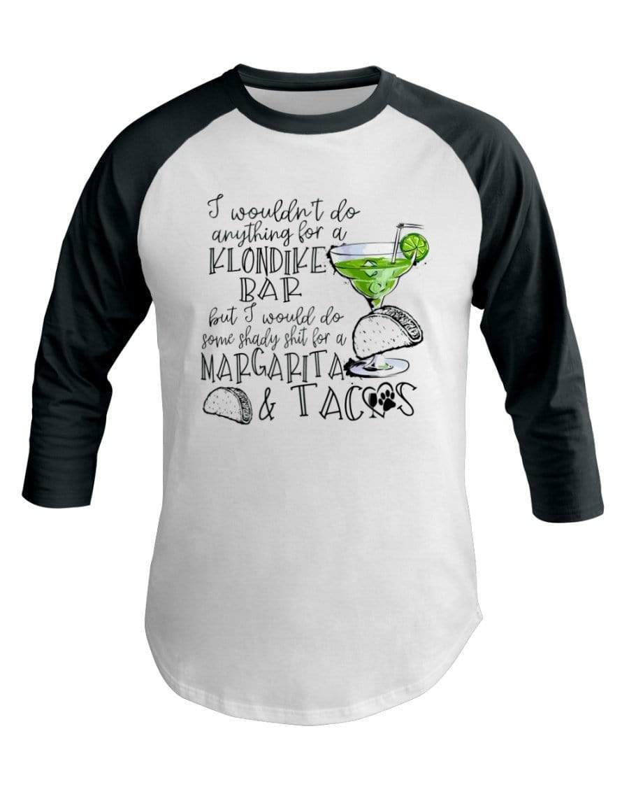 Shirts White/Forest / XS Winey Bitches Co Margaritas and Tacos 3/4 Sleeve Raglan Shirt WineyBitchesCo