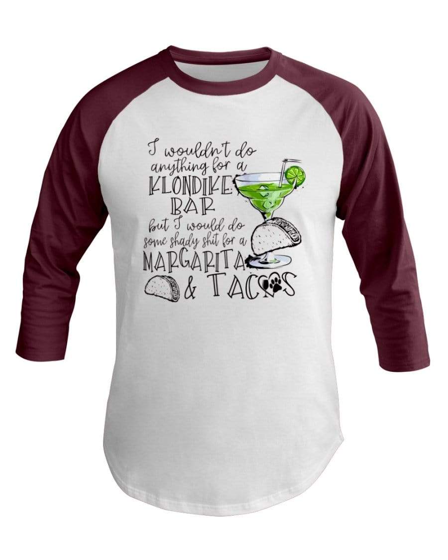 Shirts White/Truffle / XS Winey Bitches Co Margaritas and Tacos 3/4 Sleeve Raglan Shirt WineyBitchesCo