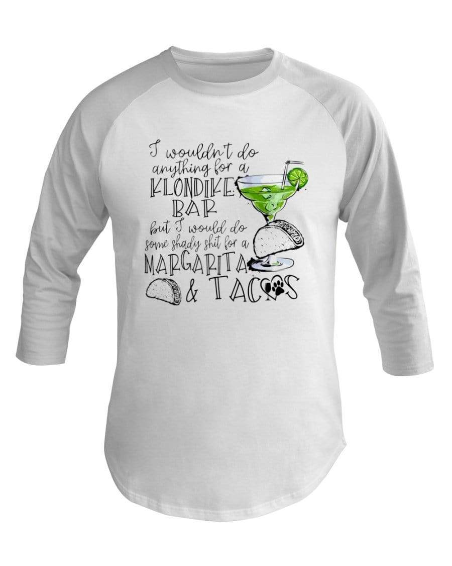 Shirts White / XS Winey Bitches Co Margaritas and Tacos 3/4 Sleeve Raglan Shirt WineyBitchesCo