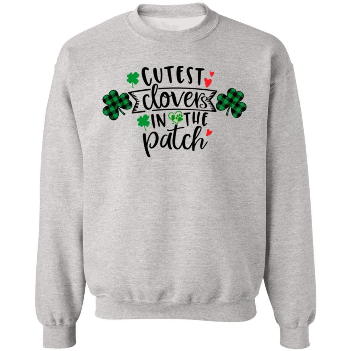 Sweatshirts Ash / S Winey Bitches Co "Cutest Clovers in the Patch" Crewneck Pullover Sweatshirt 8 oz. WineyBitchesCo