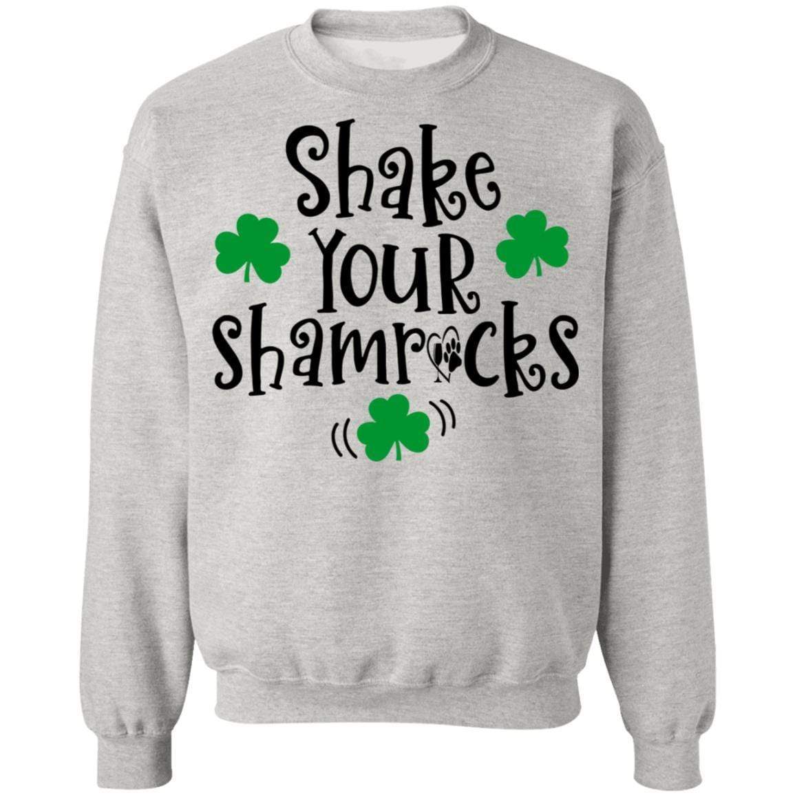 Sweatshirts Ash / S Winey Bitches Co "Shake Your Shamrocks" Crewneck Pullover Sweatshirt 8 oz. WineyBitchesCo