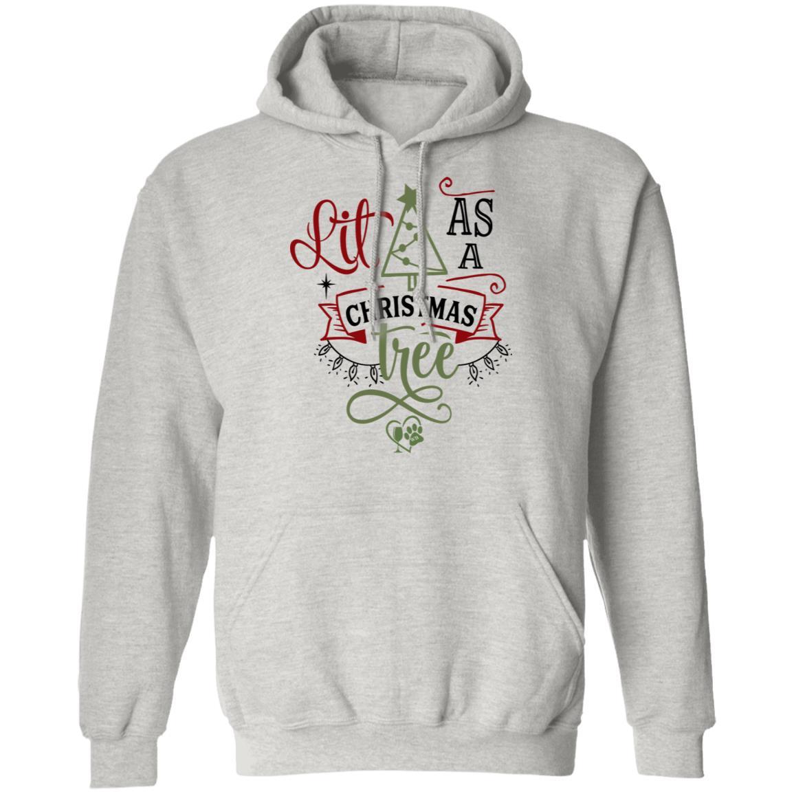 Sweatshirts Ash / S WineyBitches.Co "Lit As A Christmas Tree" Pullover Hoodie 8 oz. WineyBitchesCo