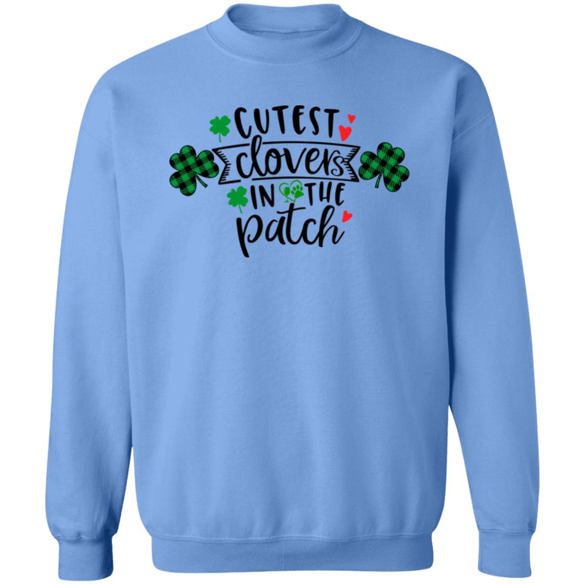 Sweatshirts Carolina Blue / S Winey Bitches Co "Cutest Clovers in the Patch" Crewneck Pullover Sweatshirt 8 oz. WineyBitchesCo