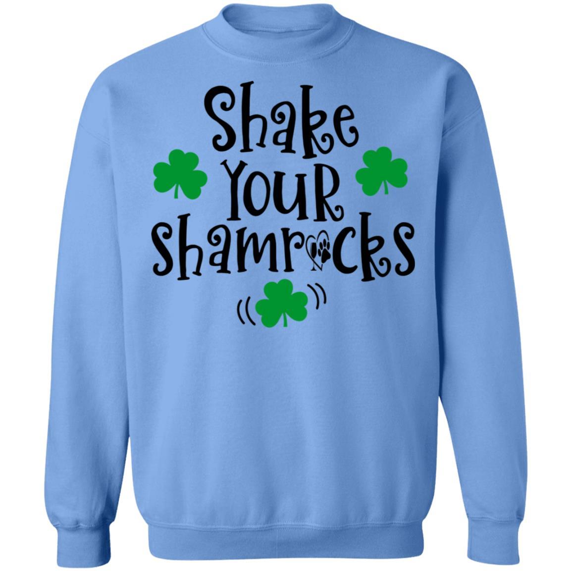Sweatshirts Carolina Blue / S Winey Bitches Co "Shake Your Shamrocks" Crewneck Pullover Sweatshirt 8 oz. WineyBitchesCo