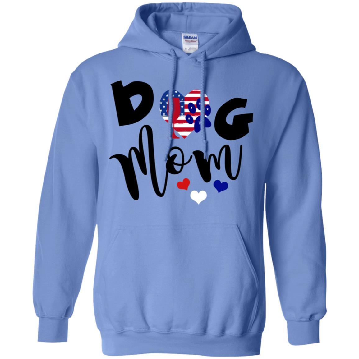 Sweatshirts Carolina Blue / S WineyBitches.Co Dog Mom Pullover Hoodie 8 oz. WineyBitchesCo