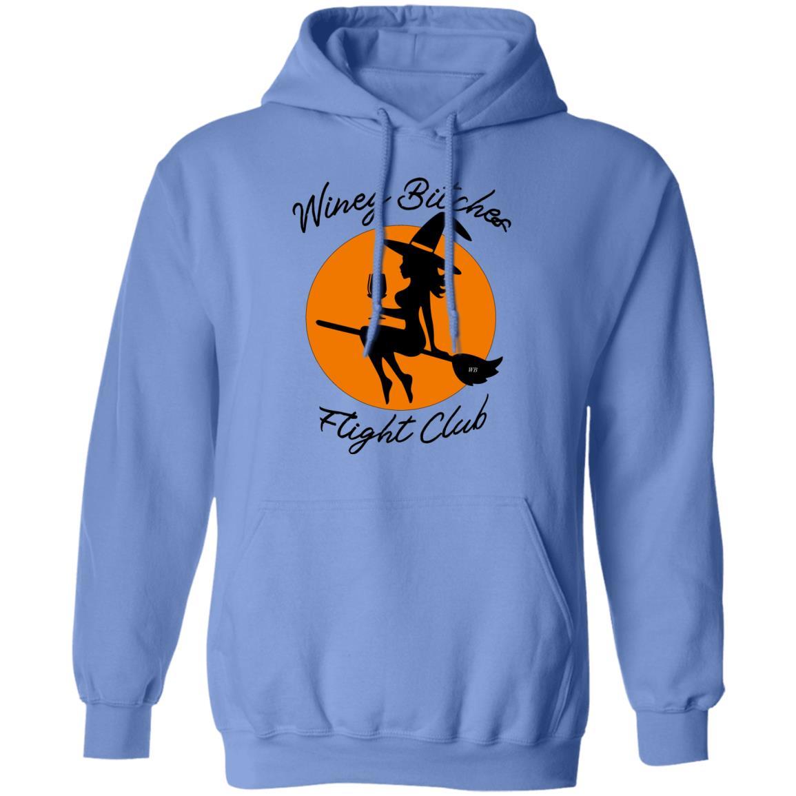 Sweatshirts Carolina Blue / S WineyBitches.Co "Winey Bitches Flight Club" Pullover Hoodie 8 oz. WineyBitchesCo