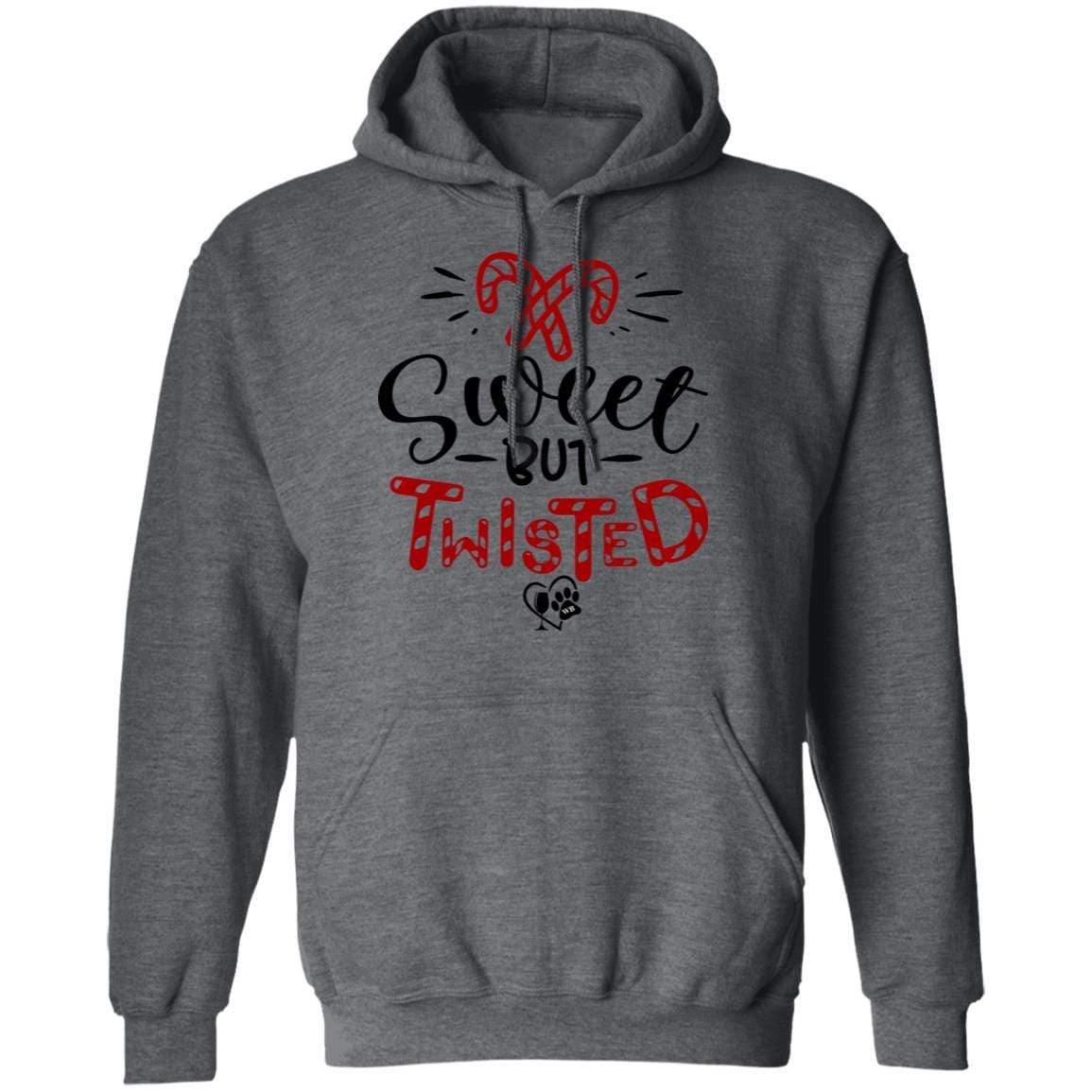 Sweatshirts Dark Heather / S WineyBitches.Co "Sweet But Twisted" Pullover Hoodie 8 oz. WineyBitchesCo