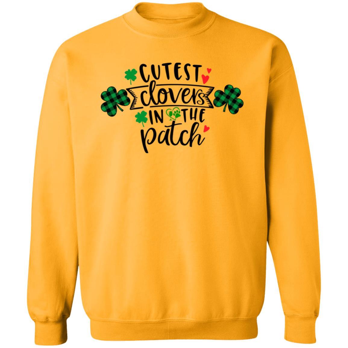 Sweatshirts Gold / S Winey Bitches Co "Cutest Clovers in the Patch" Crewneck Pullover Sweatshirt 8 oz. WineyBitchesCo