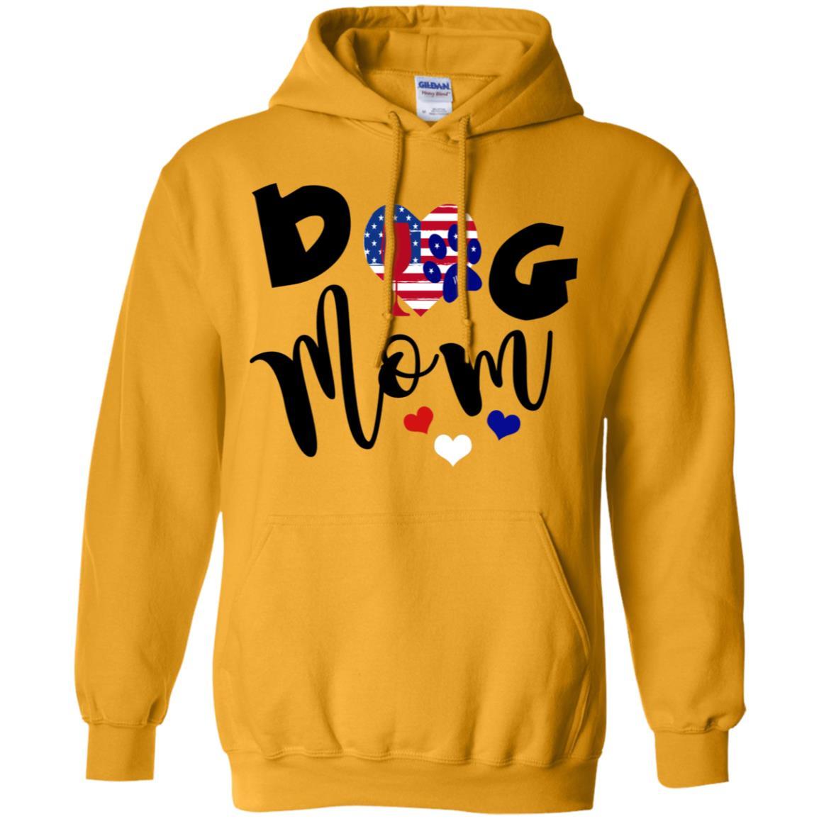 Sweatshirts Gold / S WineyBitches.Co Dog Mom Pullover Hoodie 8 oz. WineyBitchesCo