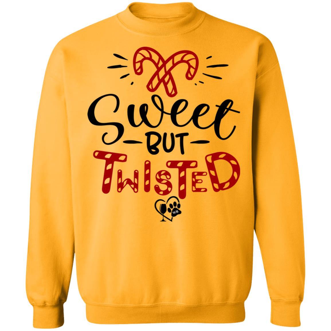 Sweatshirts Gold / S WineyBitches.Co "Sweet But Twisted" Crewneck Pullover Sweatshirt 8 oz. WineyBitchesCo