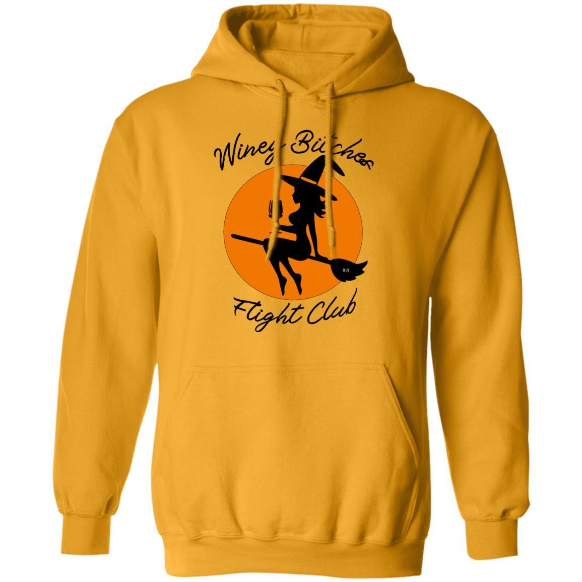 Sweatshirts Gold / S WineyBitches.Co "Winey Bitches Flight Club" Pullover Hoodie 8 oz. WineyBitchesCo