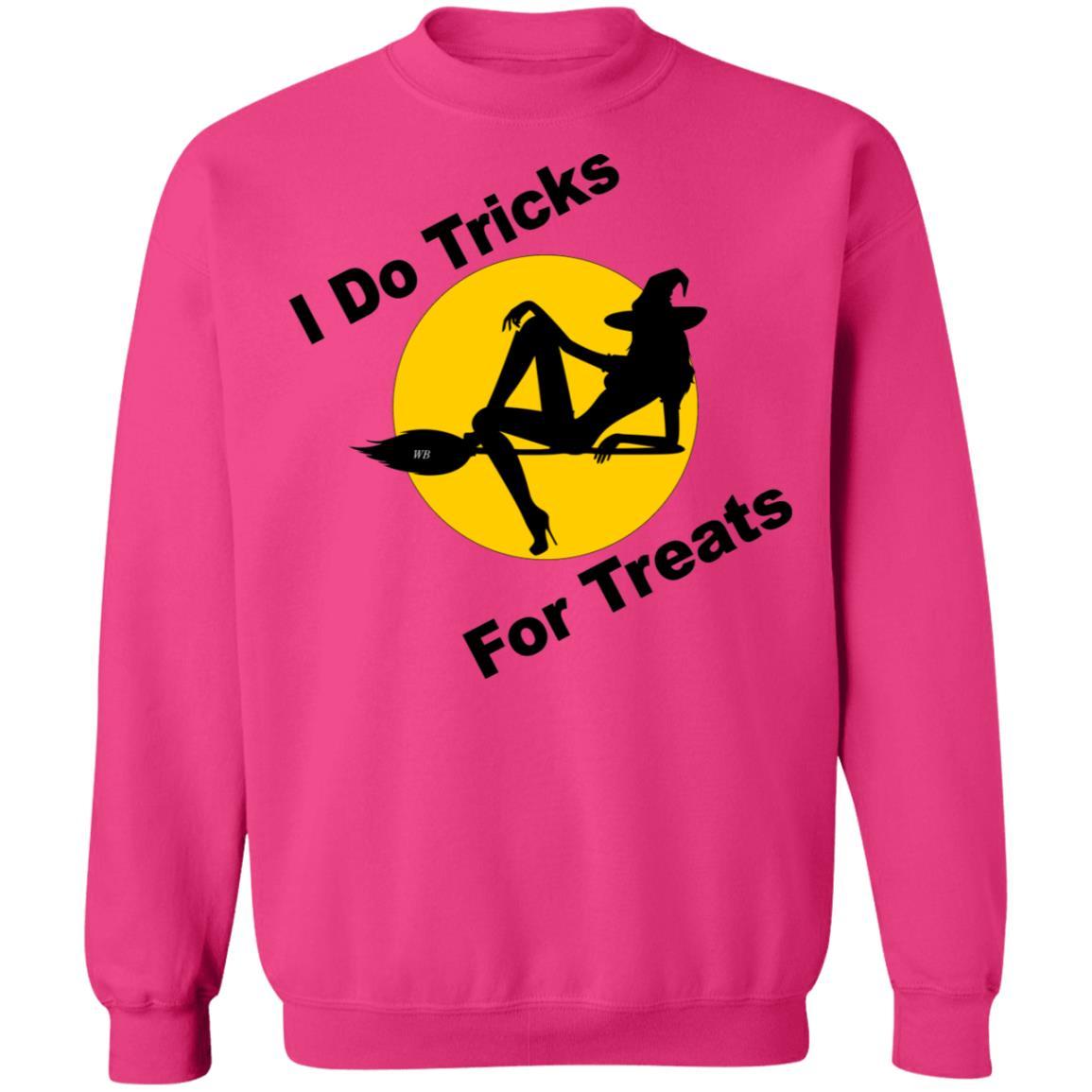 Sweatshirts Heliconia / S WineyBitches.Co "I Do Tricks For Treats" Crewneck Pullover Sweatshirt 8 oz. WineyBitchesCo
