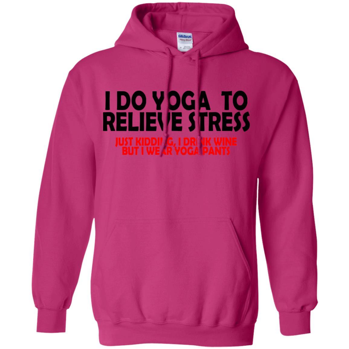 Sweatshirts Heliconia / S WineyBitches.Co Wine And Yoga Pants Pullover Hoodie 8 oz. WineyBitchesCo