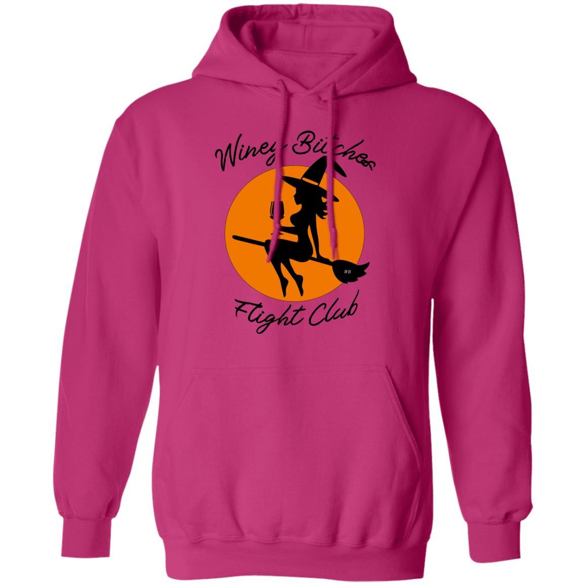 Sweatshirts Heliconia / S WineyBitches.Co "Winey Bitches Flight Club" Pullover Hoodie 8 oz. WineyBitchesCo