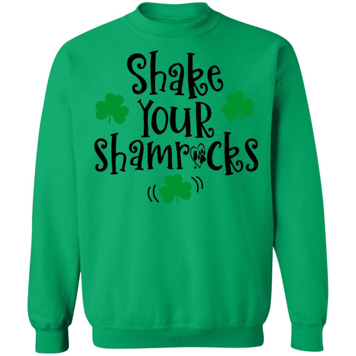 Sweatshirts Irish Green / S Winey Bitches Co "Shake Your Shamrocks" Crewneck Pullover Sweatshirt 8 oz. WineyBitchesCo