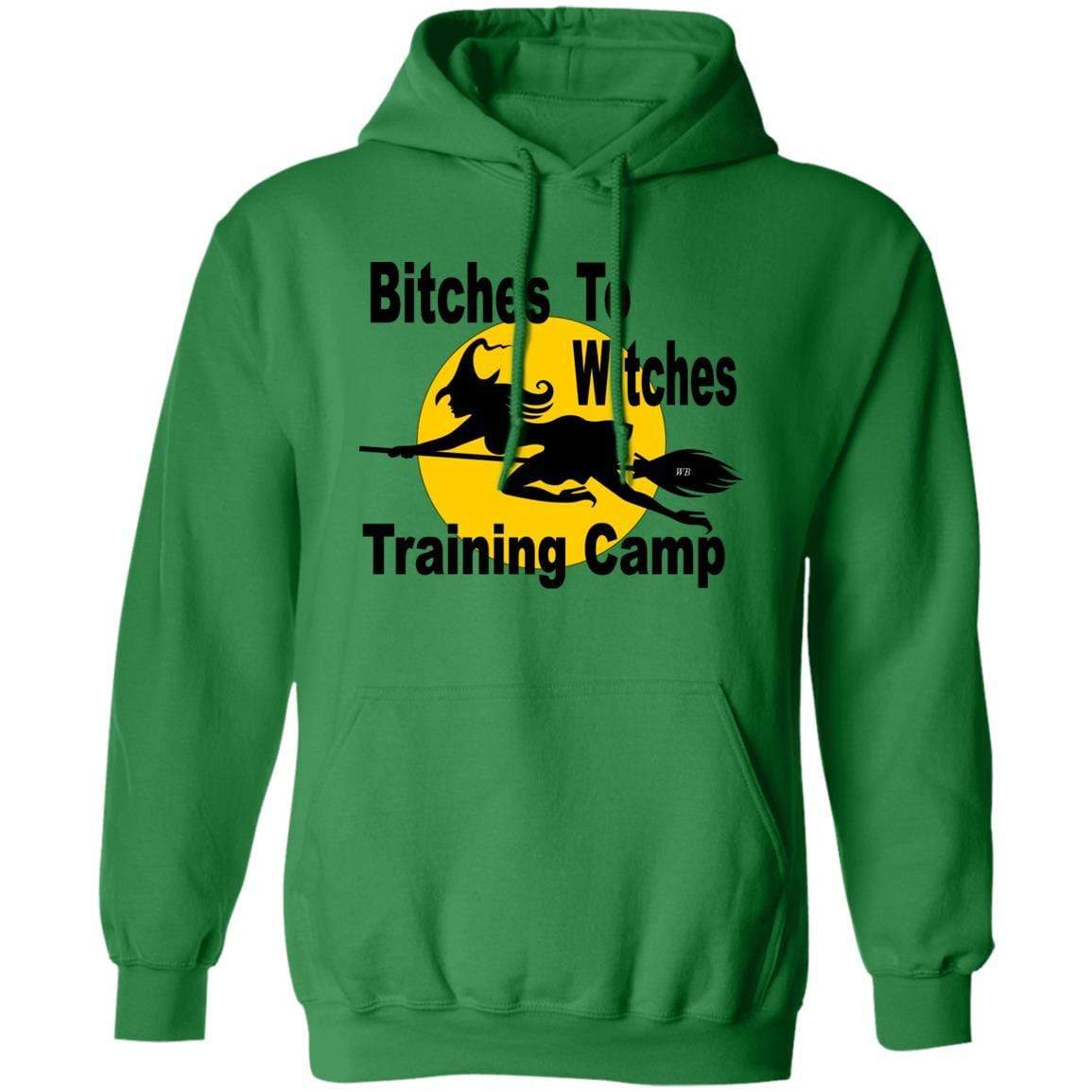 Sweatshirts Irish Green / S WineyBitches.Co "Bitches To Witches Training Camp" Pullover Hoodie 8 oz. WineyBitchesCo